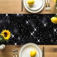 thumbnail image 4 of Starry Sky Table Runner, Stars White Dots Black Background Night Kitchen Table Runners Dress Scarves for Table Decorations Party/Restaurant/Indoor Outdoor Use, 13x72in, 4 of 9