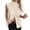 Beige, variant on Women's High Neck Knit Vest - Sleeveless Wrap Front Pullover Top for Office Work & Casual Layering