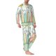 thumbnail image 2 of Fotbe Books Pijama de Hombre con Estampado de Manga Larga, Conjunto de 2 Piezas, Ropa de Dormir Suave y Cómoda con Bolsillos-Large, 2 of 7