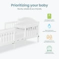 thumbnail image 4 of Dream On Me Portland 3 in 1 Convertible Toddler Bed, White, 4 of 7