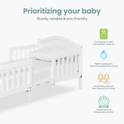 Dream On Me Portland 3 in 1 Convertible Toddler Bed, White