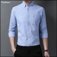 thumbnail image 4 of Camisa de algodón a rayas para hombre nueva de Taoboo, camisa de manga larga de alta calidad para primavera y otoño, ropa informal de negocios ajustada para hombre, 4 of 4