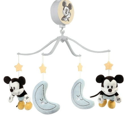 UPC: 0084122015814 | Lambs & Ivy Disney Baby Moonlight Mickey Mouse Musical Baby Crib Mobile Soother