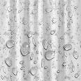 thumbnail image 4 of Cortina de ducha de mármol para baño Juego de cortinas de ducha de tela gris y blanca Accesorios de baño decorativos resistentes (72" ​​W x 72" H) JAMW Sencillez, 4 of 5