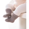 thumbnail image 5 of Baby Toddler Socks with Grips Kids Girl Boy Crew Ankle Socks Cotton Spring Autumn 0-5T 6 Pack, 5 of 7