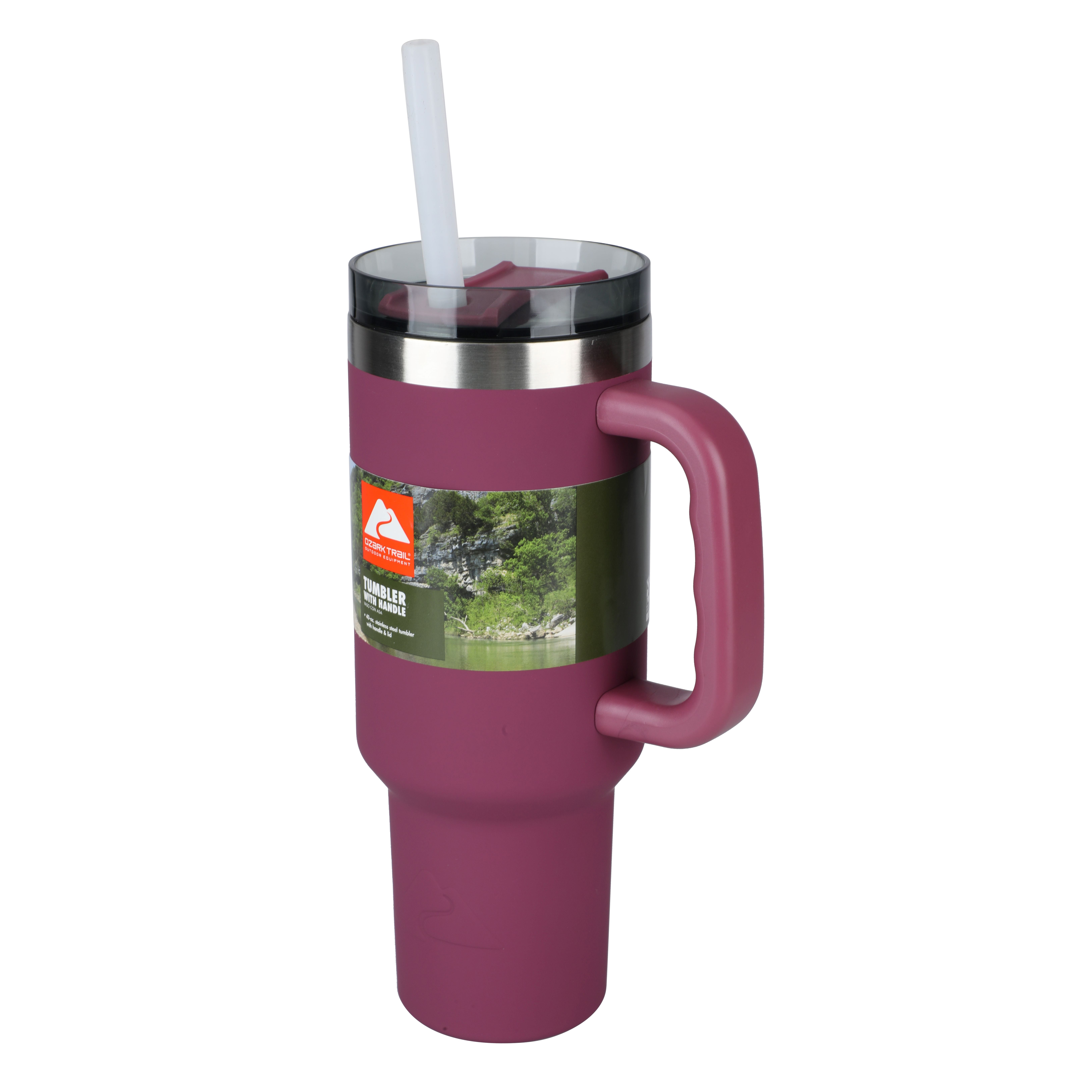 Dropship Ozark Trail 40 Oz Vacuum Insulated Stainless Steel Tumbler Purple  to Sell Online at a Lower Price