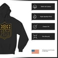 thumbnail image 6 of Pittsburgh Shield Unisex Hoodie Game Day Fantasy Football Fan Steel City, 6 of 7