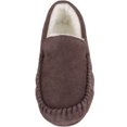 thumbnail image 2 of SNUGRUGS Men's Hugo Wool Loafer Moccasin Slippers - Dark Brown - US 8, 2 of 7
