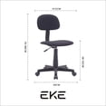 thumbnail image 2 of Silla Secretarial Ergonómica de Oficina y Hogar | Altura Ajustable, Respaldo Cómodo y Base con Ruedas – Negra, 2 of 7