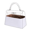 thumbnail image 3 of Organizador de bolsos liviano DGAZ para bolso Evelyne de Hermes, interior de bolso de seda y papel dupint para bolsos de lujo, 3 of 5