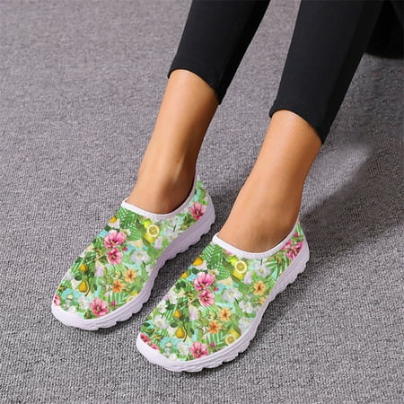 

Tropical Fruit Banana Dragon Fruit Pineapple Pattern Ladies Spring Autumn Vulcanized Shoes Breathable Trend Comfortable Sneakers