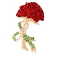 thumbnail image 6 of fenteer 5xWomen Rhinestone Brooch Pins Brides Bag Party Alloy Carnation Flower Corsage, 6 of 8