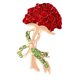thumbnail image 5 of Broche de diamantes de imitación para mujer, regalo para el día de la madre, alfiler de solapa con ramillete de flores de clavel de aleación para, 5 of 9