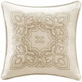 thumbnail image 5 of Daybed Cover Set Damask Quilted Cover for Daybeds, All Season, Pre-washed Cotton-Filled Coastal Bedding with Scallop Edge, Shams, Bedskirt, Décor Pillows, Tuscany, Cream, 39"x75", 6 Piece, 5 of 6
