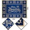 thumbnail image 3 of Happy Hanukkah Tablecloth Jewish Chanukah Menorah Table Cover Festival Decoration Home Dining Room Kitchen Table Cloth Decor-60×84inch, 3 of 5