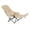 Khaki, variant on Folding Camping Chairs, Camping Lounge Chair with Detachable Footrest Adjustable Backrest, Portable Folding Chair for Camping, Hiking, Backpacking, Black