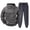 Dark Gray&13^0716M, variant on Men Sweatsuits Sets Fleece Quarter Zip Hoodie and Dark Gray Sweatpants Set Athletic Sports Cinch Bottom Jogging Warm Up Fall Winter Mens Track Suit 2 Piece