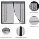 thumbnail image 3 of Mosquitera Magnética para Ventana, Cortinas Antimosquitos, Cierre Automático Magnético, para Ventanas o Puertas - Negro 47x47 pulgadas (120x120 cm), 3 of 5
