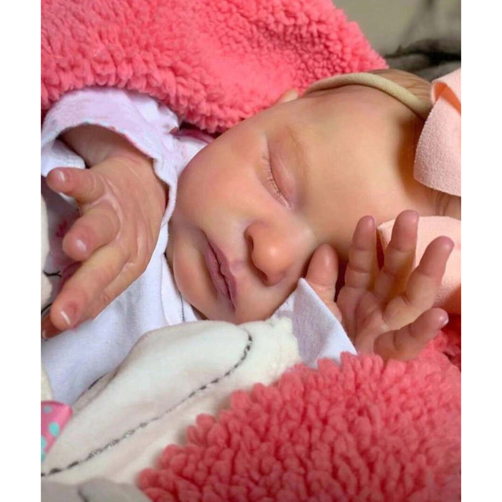 20 Inch Laura Finished Painted Realistic Reborn Baby Doll Handmade Reborn Premature Baby Newborn Child Toy Character Gift Doll Christmas Gift/Thanksgiving Gift/Birthday Gift