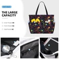 thumbnail image 3 of Xecao Rainbow Jellyfishes for versatile beach bag for women includes zipper pockets and waterproof material, ideal for vacations and adventures., 3 of 7