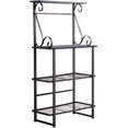 Solitude Transitional 4 Tier Freestanding Kitchen Bakers Rack With