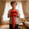 thumbnail image 4 of 29.5" Spinosaurus Plush Dino Outfit, Outfit Halloween Fun Dinosaur Skeleton Plush Costume with Spine Extension for Parties, Wearable Dino Skeleton Plush (Orange), 4 of 6