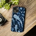 thumbnail image 6 of Marine Life Phone Case – Whale Sharks & Sea Creatures in Navy Blue Phone Cover Compatible with iPhone 16, 15, 14, 13, 12, 11 Pro Plus, 6 of 6