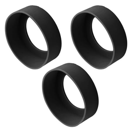 - Dorm Silicone Heat Resistant Nonslip Round Bottle Cup Sleeve Cover Black 3pcs