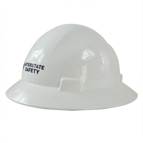 Full Brim Hard Hat Black Safety Work Helmet Ratchet Construction Head Protective