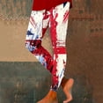 thumbnail image 1 of WILLBEST Pantalones de Yoga con Estampado Tie-Dye Del Día de La Independencia para Mujer, Leggings Deportivos de Cintura Alta para Entrenamiento. Chica, 1 of 3