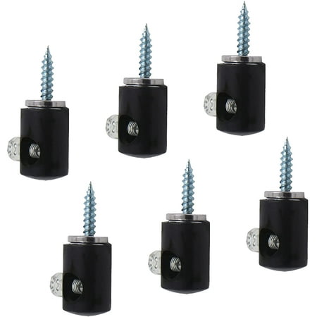 

Swag Hook for Chandelier Ceiling Lights Cable 6Pcs Pendant Lighting Hook Wall-mounting Lamp Hooks with Adjusting Screw for Hanging Pendant Lighting Fixture (Black)