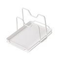 thumbnail image 2 of Estante para tapas de ollas Organizador de almacenamiento de tapas Prácticos utensilios de cocina Organizador de tapas de ollas Blanco, 2 of 7