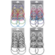 thumbnail image 2 of Color Tamaño Círculo 6 Pares Juego de Pendientes Anillo de Oreja Personalidad de Moda Punk Rock Pendientes Retro Material de Calidad Estética Retro, 2 of 6