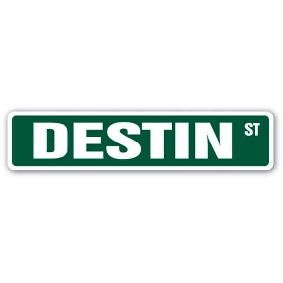 DESTIN Street Sign Childrens Name Room Sign | Indoor/Outdoor |  18" Wide
