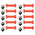 thumbnail image 2 of EOTVIA Poignée de Clôture Électrique Poignées de Porte à Ressort Isolées de 10 Pcs avec 10 Isolateurs pour Clôture Électrique, Poignée de Porte de Ferme, 2 of 8