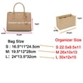 thumbnail image 4 of Para Galleria Saffiano Bolsa interior Bolsa de almacenamiento Forro grande Mediano y pequeño, Organizador de insertos de bolso con bolsillo con cremallera, 4 of 5
