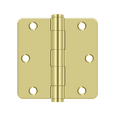 thumbnail image 2 of Deltana S35R4HD3 Hinges - Polished Brass 3.5 x 3.5 x 0.25 in., 2 of 2