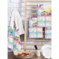 thumbnail image 2 of Easter Kitchen Dish Towels for Drying Dishes Set of 3, Spring Colorful Bunny Eggs Flowers Polka Dot Plaid Waffle Weave Microfiber Hand Tea Bathroom Towels Quick Dry & Absorbent Towel 15.7x23.6, 2 of 7