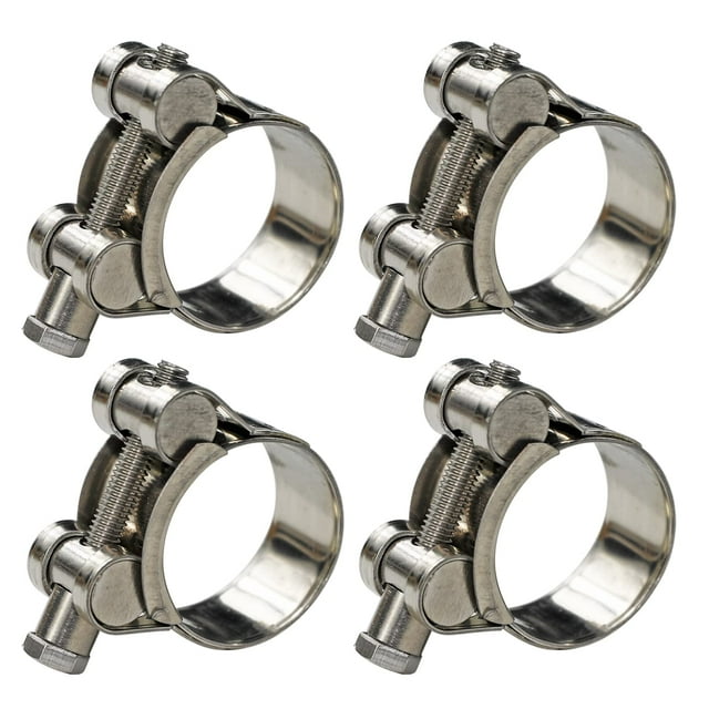 AKIHISA Pinces de Tuyau T-Bolt, Acier Inoxydable 304 Pinces de Tube Réglables Robustes (32-35mm Lot de 4)