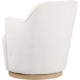 thumbnail image 6 of Meridian Furniture Clarita Cream Chenille Fabric Swivel Accent Chair, 6 of 9