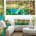 thumbnail image 1 of Lac Coloré avec Troncs d'Arbres - Art Mural sur Toile de Paysage, 1 of 3