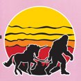 thumbnail image 6 of Wild Bobby Sunset Silhoutte Unicorn and Sasquatch Unisex Crewneck Sweatshirt, 6 of 6
