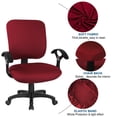 thumbnail image 4 of WRXMIJNHGSA Sofa Cover Under $10 Stretch Computer Chair Seat Removable Washable Desk Chair Seat Cushion Protectors For Computer Chair, 4 of 8