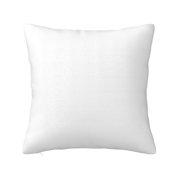 Honeii White Print Throw Pillow, Square Decorative Pillow Forms Soft Fluffy Plump Pillow Decorative Pillow Inserts,Couch Pillows-12"x12"