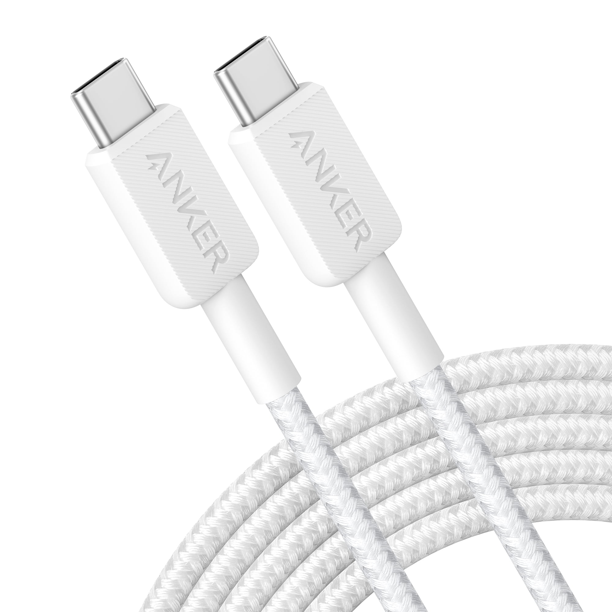 (3 pack) Anker Braided USB-C to USB-C Cable (10 ft)