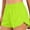 Fluorescence Yellow, variant on Women's Sports Running Shorts, Quick-drying And Lightweight Fitness Shorts With Zippered Pockets, Size S-2XL