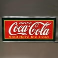 thumbnail image 3 of Coca-Cola - Drink COCA-COLA - Sold HERE ICE Cold Ultra Slim Led Wall Light Sign - red, White, Green and Yellow Logo with White LED Lights, Measures 25 inch by 10 inch by 3/8 inch Thick - 7LEDCC, 3 of 4