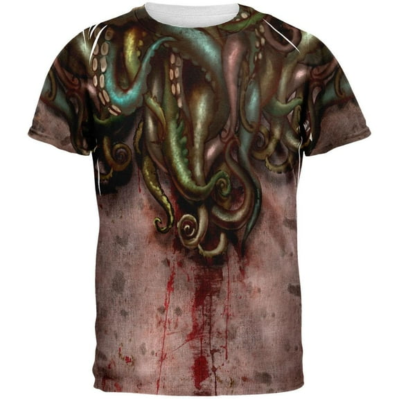 Cthulhu Greater God Tentacles All Over Adult T-Shirt