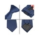 thumbnail image 3 of Corbata ajustable con cremallera INSPIRE CHIC para hombres, corbata de cuello para ocasiones casuales y formales, azul marino - 5 18.9" × 3.2", 3 of 4