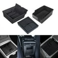 thumbnail image 2 of 3PCS Center Console Organizer Tray Fit for 2021 Model 3/Y Armrest Cubby Drawer Storage Box Accessories (Flocking), 2 of 10